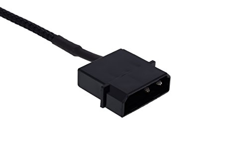 Phobya Y-Kabel für PWM Splitter 4Pin PWM auf 4Pin PWM & 4Pin Molex 50cm - Schwarz Kabel Lüfterkabel und Adapter von Phobya