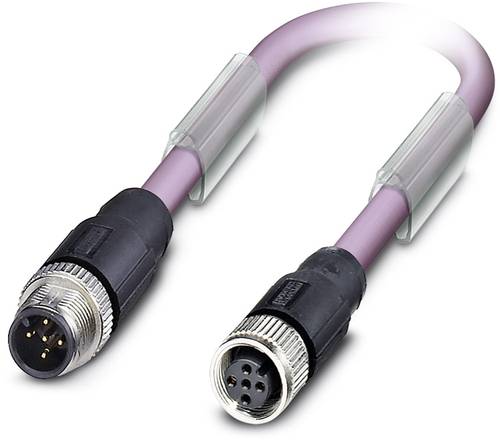 Phoenix Contact 1507528 Sensor-/Aktor-Datensteckverbinder, konfektioniert M12 Stecker, gerade, Buchs von Phoenix Contact