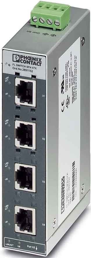 Phoenix Contact Ethernet Switch FL SWITCH SFN 5TX 2891152 Phoenix Contact Ethernet Switch FL SWITCH SFN 5TX 2891152 von Phoenix Contact