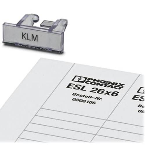 Phoenix Contact KLM + ESL 26X6 - Klemmenleisten-Kennzeichnungsträger KLM + ESL 26X6 Inhalt: 100St. von Phoenix Contact