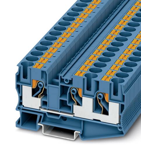 Phoenix Contact PT 10-TWIN BU 3208747 Durchgangsklemme Polzahl (num): 3 0.5mm² 10mm² Blau 50St. von Phoenix Contact