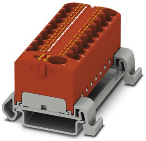 Phoenix Contact PTFIX 10/18X4-NS35A RD 3273772 Verteilerblock Polzahl (num): 19 0.2mm² 6mm² Rot 8St. von Phoenix Contact