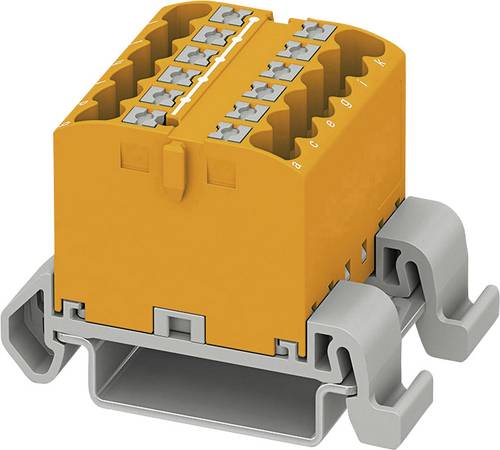 Phoenix Contact PTFIX 12X2,5-NS35A OG 3273172 Verteilerblock 0.14mm² 2.50mm² Orange 8St. Phoenix Contact PTFIX 12X2,5-NS35A OG 3273172 Verteilerblock 0.14mm² 2.50mm² Orange 8St. von Phoenix Contact