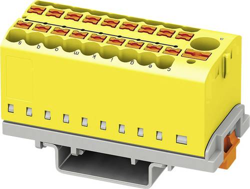 Phoenix Contact PTFIX 6/18X2,5-NS35 YE 3273116 Verteilerblock 0.14mm² 2.50mm² Gelb 8St. Phoenix Contact PTFIX 6/18X2,5-NS35 YE 3273116 Verteilerblock 0.14mm² 2.50mm² Gelb 8St. von Phoenix Contact