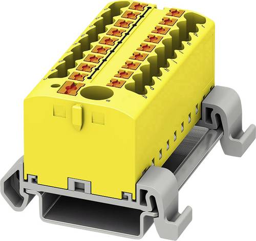 Phoenix Contact PTFIX 6/18X2,5-NS35A YE 3273248 Verteilerblock 0.14mm² 2.50mm² Gelb 8St. von Phoenix Contact