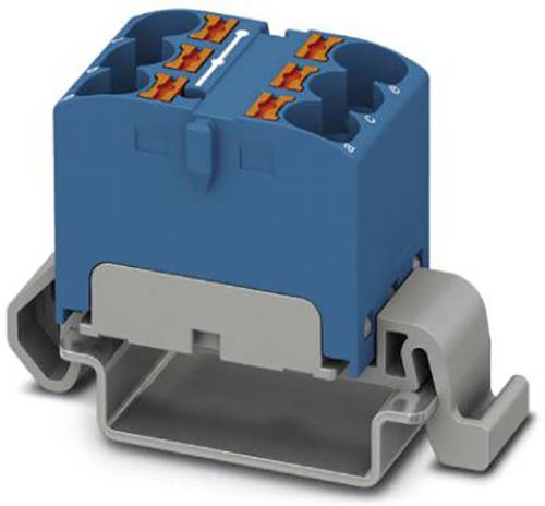 Phoenix Contact PTFIX 6X4-NS35A BU 3273660 Verteilerblock 0.2mm² 6mm² Blau 10St. von Phoenix Contact