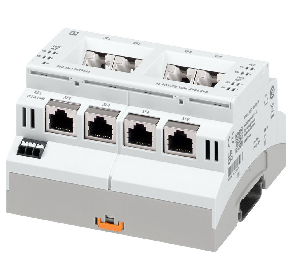 Phoenix Contact Phoenix Contact FL SWITCH 1104-4POE REG Industrial Ethernet Switch 4x Netzwerk-Switch von Phoenix Contact