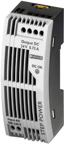 Phoenix Contact STEP-PS/1AC/24DC/0.75/FL Hutschienen-Netzteil (DIN-Rail) 24 V/DC 0.83A 18W Anzahl Au von Phoenix Contact