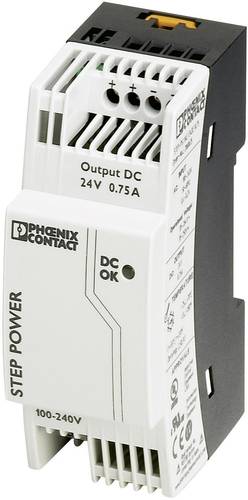 Phoenix Contact STEP-PS/1AC/24DC/0.75 Hutschienen-Netzteil (DIN-Rail) 24 V/DC 0.83A 18W Anzahl Ausg� von Phoenix Contact