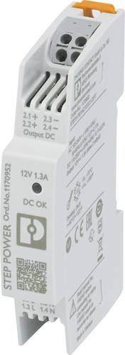 Phoenix Contact STEP3-PS/1AC/12DC/1.3/PT Hutschienen-Netzteil (DIN-Rail) 12 V/DC 1.3A 15W Anzahl Aus von Phoenix Contact