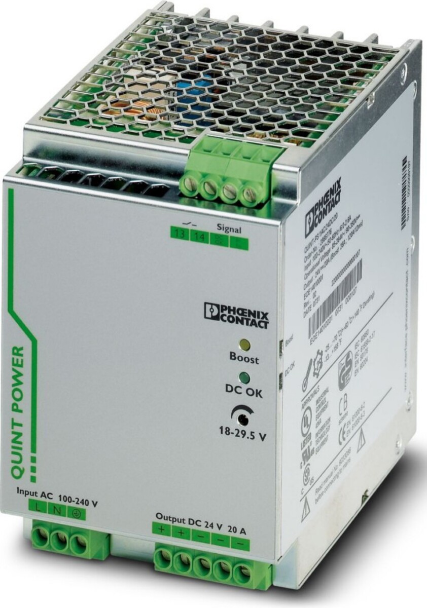 Phoenix Contact Stromversorgung primär QUINT-PS/1AC/24DC/20 2866776 Phoenix Contact Stromversorgung primär QUINT-PS/1AC/24DC/20 2866776 von Phoenix Contact