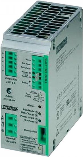Phoenix Contact TRIO TRIO-UPS/1AC/24DC - 5 - USV (DIN-Schienenmontage m�glich) - Wechselstrom 100-240 V - ohne Batterie (2866611) von Phoenix Contact