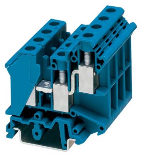 Phoenix Contact UK 10-TWIN BU 3005235 Durchgangsreihenklemme Polzahl (num): 3 0.5mm² 10mm² Blau 50 von Phoenix Contact