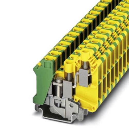 Phoenix Contact UK 10-TWIN-PE 3001433 Durchgangsreihenklemme Polzahl (num): 3 0.5mm² 10mm² Grün, von Phoenix Contact