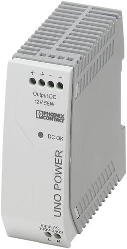 Phoenix Contact UNO-PS/1AC/12DC/55W Hutschienen-Netzteil (DIN-Rail) 12 V/DC 4.6A 55W Anzahl Ausgäng von Phoenix Contact