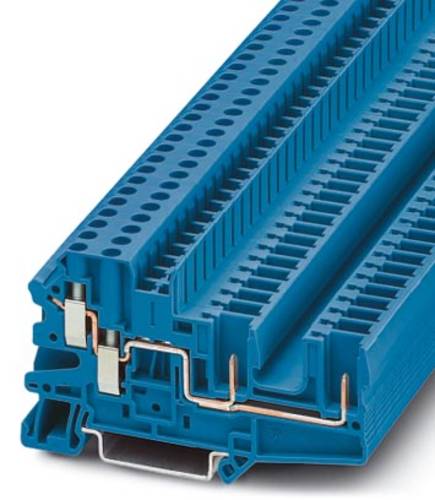 Phoenix Contact UT 4-QUATTRO/ 2P BU 3060306 Durchgangsklemme Polzahl (num): 4 0.14mm² 6mm² Blau 50 von Phoenix Contact