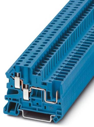 Phoenix Contact UT 4-TWIN/ 1P BU 3060270 Durchgangsklemme Polzahl (num): 3 0.14mm² 6mm² Blau 50St. von Phoenix Contact