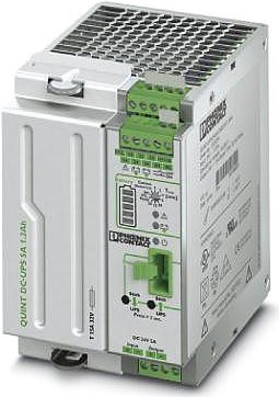 Phoenix QUINT-UPS/ 24DC/ 24DC/ 5/1.3AH Grün - Grau Unterbrechungsfreie Stromversorgung (UPS) (2320254) von Phoenix Contact