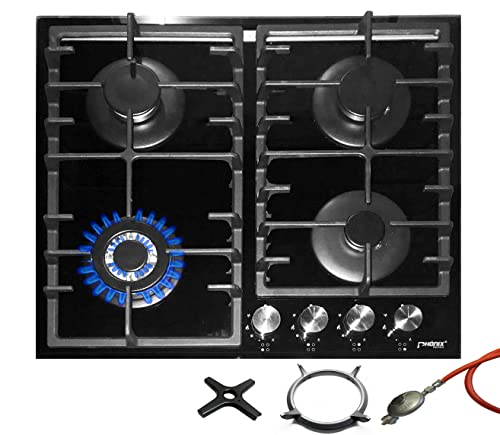 Phönix PG-603T Einbau Gaskochfeld Glas Kochfeld Gaskocher 4 flammig Propan-/ Erdgas inkl. Guss Wok-Aufsatz Phönix PG-603T Einbau Gaskochfeld Glas Kochfeld Gaskocher 4 flammig Propan-/ Erdgas inkl. Guss Wok-Aufsatz von Phönix Germany