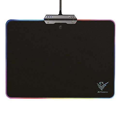 Phoenix PHFACTOR-XPAD Gaming Mauspad RGB 10 Leuchtmodi RIGIDA USB Schwarz von Phoenix Technologies