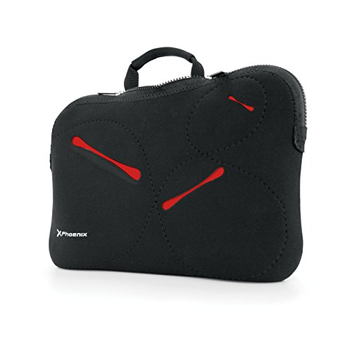 'Phoenix Technologies Stockholm Neopren Schutzhülle Tasche Sleeve für Notebook Netbook bis 13.5, Schwarz und Rot 'Phoenix Technologies Stockholm Neopren Schutzhülle Tasche Sleeve für Notebook Netbook bis 13.5, Schwarz und Rot von Phoenix Technologies