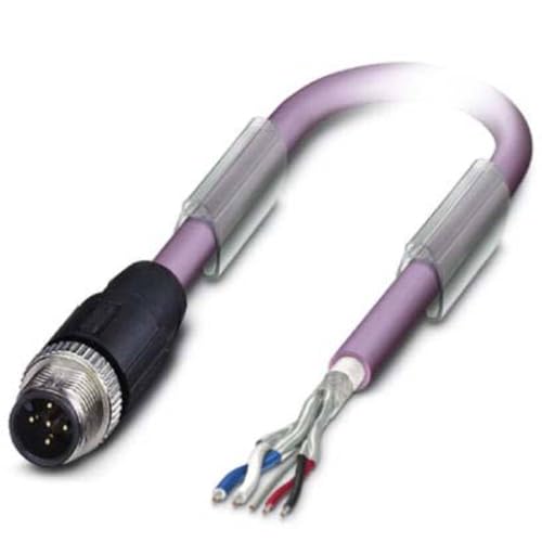 PHOENIX CONTACT SAC-5P-M12MS/2.0-920 Bussystem-Kabel 5-Polig, M12 Stecker Gerade, 2m Kabellänge, A Kodierung, Violett PHOENIX CONTACT SAC-5P-M12MS/2.0-920 Bussystem-Kabel 5-Polig, M12 Stecker Gerade, 2m Kabellänge, A Kodierung, Violett von Phoenix