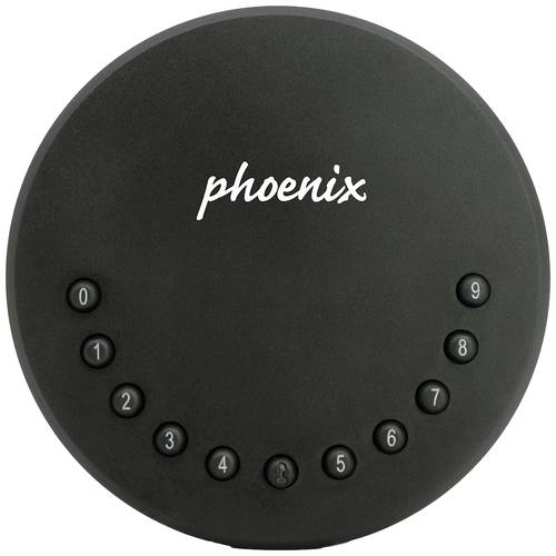 Phoenix Schlüsselsafe KEY STORE - THE SMILE KS0214E Anzahl Haken 2 Schwarz von Phoenix