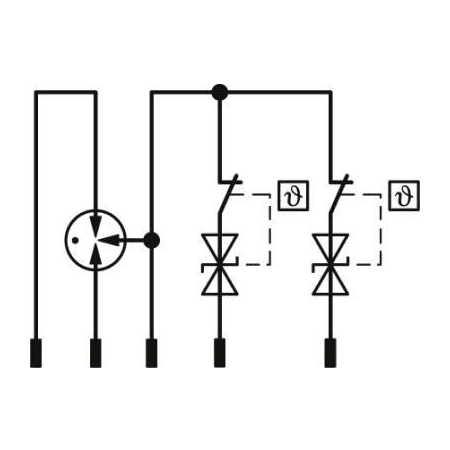 TTC-6P-2X1-24DC-I-P  - Überspannungsschutzstecker 24V DC TTC-6P-2X1-24DC-I-P von Phoenix