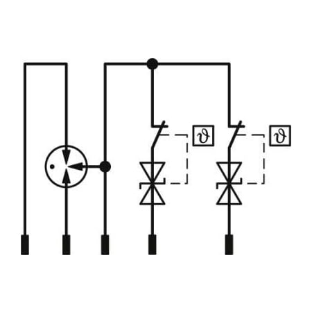 TTC-6P-2X1-48DC-I-P  - Überspannungsschutzstecker 48V DC TTC-6P-2X1-48DC-I-P von Phoenix