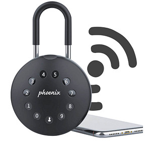 phoenix Smile Schlüsselkasten schwarz mit 2 Haken Elektronikschloss von Phoenix