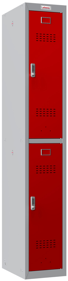phoenix Spind PL1230, 2 Türen, Elektronikschloss, grau/rot phoenix Spind PL1230, 2 Türen, Elektronikschloss, grau/rot von Phoenix