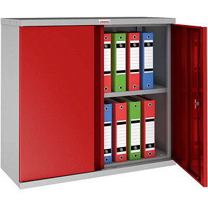 phoenix Stahlschrank SCL0891GRK grau, rot 91,5 x 37,0 x 83,0 cm, zerlegt von Phoenix