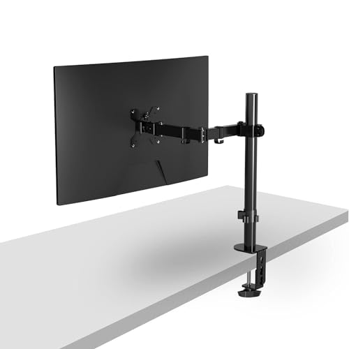 Pholiten Monitor Halterung für 13-32 Zoll LED LCD Bildschirm bis zu 10 kg, Monitor Arm für 2 Monitore, Höhenverstellbar Schwenkbar Neigbar Bildschirmhalterung für den Schreibtisch, max.VESA 100x100mm von Pholiten