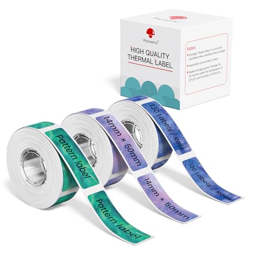 3 Rollen Phomemo D30 Starry Night Etiketten, 14mm*50mm Selbstklebendes Thermo Etikettenband, Kompatibel mit D30 D35 Q30 Q30S Q31 Etikettendrucker, 130 Etiketten/Rolle, Starry Night 3 Rollen Phomemo D30 Starry Night Etiketten, 14mm*50mm Selbstklebendes Thermo Etikettenband, Kompatibel mit D30 D35 Q30 Q30S Q31 Etikettendrucker, 130 Etiketten/Rolle, Starry Night von Phomemo