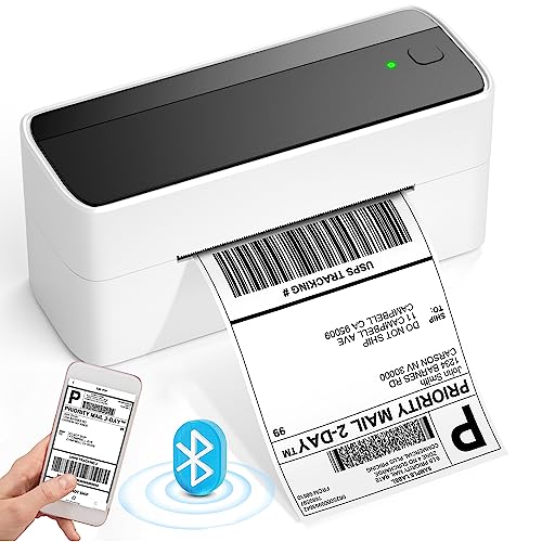 Phomemo Bluetooth Etikettendrucker, Label Printer Labeldrucker 4x6 Thermodrucker DHL Versandetiketten Drucker für Versandpakete Kompatibel mit Ebay, Amazon, Etsy,Ups, Wish, Shopify, Zalando, Otto von Phomemo