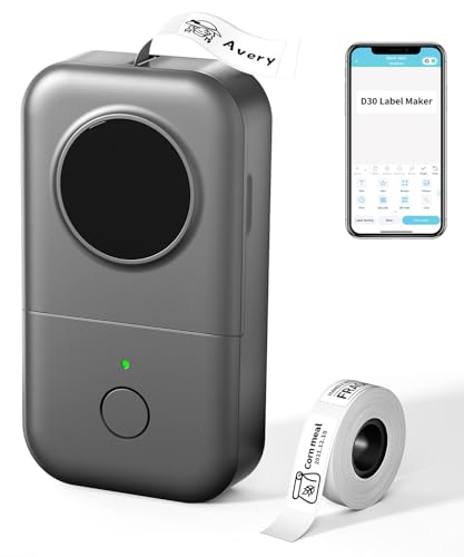 Phomemo D30 Etikettendrucker,Bluetooth Etikettiergerät Mini Beschriftungsgerät Selbstklebend,Tragbarer Thermo Etikettiergeraet Kabelloser Label Printer für zu Hause, im Büro und in der Schule - Grau Phomemo D30 Etikettendrucker,Bluetooth Etikettiergerät Mini Beschriftungsgerät Selbstklebend,Tragbarer Thermo Etikettiergeraet Kabelloser Label Printer für zu Hause, im Büro und in der Schule - Grau von Phomemo