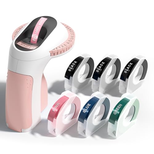 Phomemo E975 Etikettendrucker,Etikettiergerät Prägegerät,3D Beschriftungsgerät Selbstklebend, Etikettenprägegerät mit 6 Etikettenband für Office, Home,Küchenutensilien Helles Rosa Phomemo E975 Etikettendrucker,Etikettiergerät Prägegerät,3D Beschriftungsgerät Selbstklebend, Etikettenprägegerät mit 6 Etikettenband für Office, Home,Küchenutensilien Helles Rosa von Phomemo