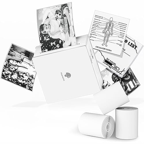 Phomemo M02 Tragbarer Druckersatz 3 Papierrollen enthalten-Thermischer Bluetooth-Taschendrucker Sofortiger Fotodrucker Telefondrucker kompatibel mit Android iPhone iPad für Journal Children Weiß Phomemo M02 Tragbarer Druckersatz 3 Papierrollen enthalten-Thermischer Bluetooth-Taschendrucker Sofortiger Fotodrucker Telefondrucker kompatibel mit Android iPhone iPad für Journal Children Weiß von Phomemo