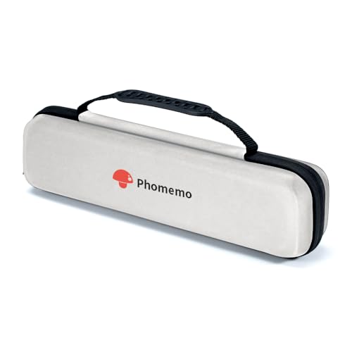 Phomemo M08F A4 Drucker Tasche, Weiß Tragbare Tasche Kompatibel M08F, P831, PJ762/PJ763MFi, MT800/MT800Q Tragbarer Thermodrucker(nur Box) von Phomemo