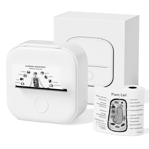 Phomemo T02 Mini Drucker, Fotodrucker für Smartphone, mit 1 Rollen Druckerpapier, 203dpi Handy Sticker Thermodrucker, Portable Pocket Inkless Aufkleber Printer für IOS & Android Phomemo T02 Mini Drucker, Fotodrucker für Smartphone, mit 1 Rollen Druckerpapier, 203dpi Handy Sticker Thermodrucker, Portable Pocket Inkless Aufkleber Printer für IOS & Android von Phomemo