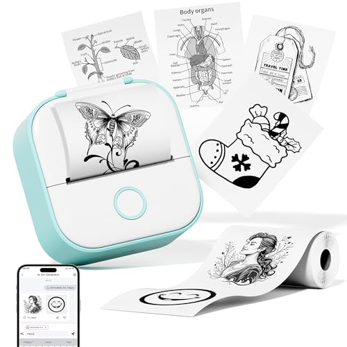 Phomemo Mini Fotodrucker,T02 Sticker Thermodrucker für Smartphone,Handy Thermodrucker klein, Aufkleber Bluetooth Drucker für Journal Geschenk Scrapbook Fotobuch Deko Notes Liste Study Aesthetic DIY Phomemo Mini Fotodrucker,T02 Sticker Thermodrucker für Smartphone,Handy Thermodrucker klein, Aufkleber Bluetooth Drucker für Journal Geschenk Scrapbook Fotobuch Deko Notes Liste Study Aesthetic DIY von Phomemo