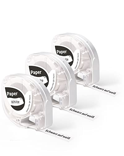 Phomemo P12 Etikettenband, 12 mm x 4 m, selbstklebendes Etikettenband von Phomemo