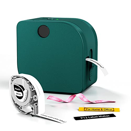 Phomemo P12 Etikettendrucker Bluetooth, Mini labelmaker Beschriftungsgerät selbstklebend, Thermo Etikettiergerät Kompatibel with iOS & Android, labeldrucker für Zuhause und das Büro-Dunkelgrün Phomemo P12 Etikettendrucker Bluetooth, Mini labelmaker Beschriftungsgerät selbstklebend, Thermo Etikettiergerät Kompatibel with iOS & Android, labeldrucker für Zuhause und das Büro-Dunkelgrün von Phomemo