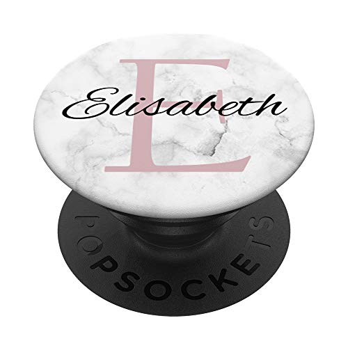 Elisabeth Pink Monogramm Glamour Buchstabe E Girls PopSockets mit austauschbarem PopGrip von Phone 4 U Designs