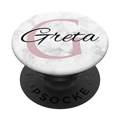 Greta Pink Monogramm Buchstabe G Mädchen PopSockets mit austauschbarem PopGrip Greta Pink Monogramm Buchstabe G Mädchen PopSockets mit austauschbarem PopGrip von Phone 4 U Designs