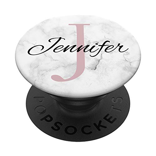 Jennifer Rose Glamour Monogramm Buchstabe J Girls Pink PopSockets mit austauschbarem PopGrip Jennifer Rose Glamour Monogramm Buchstabe J Girls Pink PopSockets mit austauschbarem PopGrip von Phone 4 U Designs