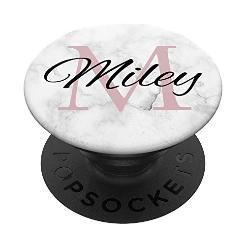 Miley Rose Rosa Monogramm Buchstabe M Girls PopSockets mit austauschbarem PopGrip Miley Rose Rosa Monogramm Buchstabe M Girls PopSockets mit austauschbarem PopGrip von Phone 4 U Designs