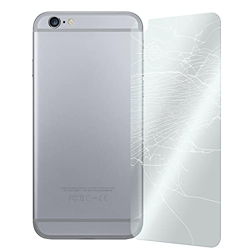 PhoneNatic 1er-Pack Glas-Folie Rückseite klar kompatibel mit Apple iPhone 6s / 6 - Schutzglas für iPhone 6s / 6 von PhoneNatic
