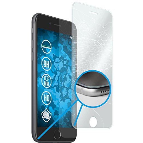 PhoneNatic 1er-Pack Glas-Folie klar Full-Screen mit Silikonrahmen klar kompatibel mit Apple iPhone 7 Plus / 8 Plus - Schutzglas für iPhone 7 Plus / 8 Plus von PhoneNatic