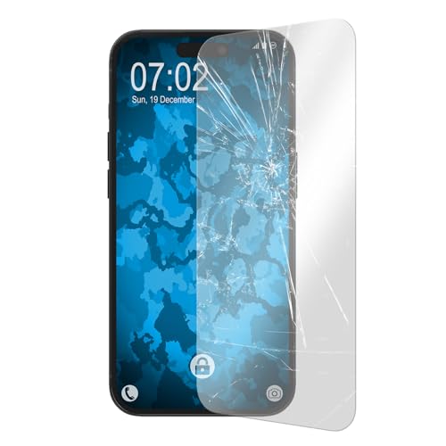 PhoneNatic 1er-Pack Glas-Folie klar kompatibel mit iPhone 15 Pro Max - Schutzfolie für iPhone 15 Pro Max von PhoneNatic